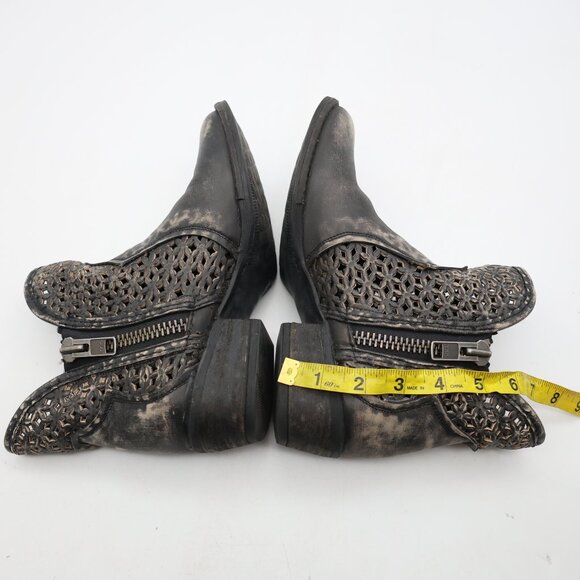 Circle G By Coral Boots Women's Size US 8 Western Bootie Zip Ankle Shoes - Picture 6 of 9